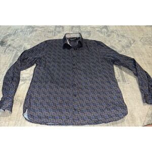 Nick Graham Modern Fit  Button Down XL (17-17.5/34-35) Multi Color